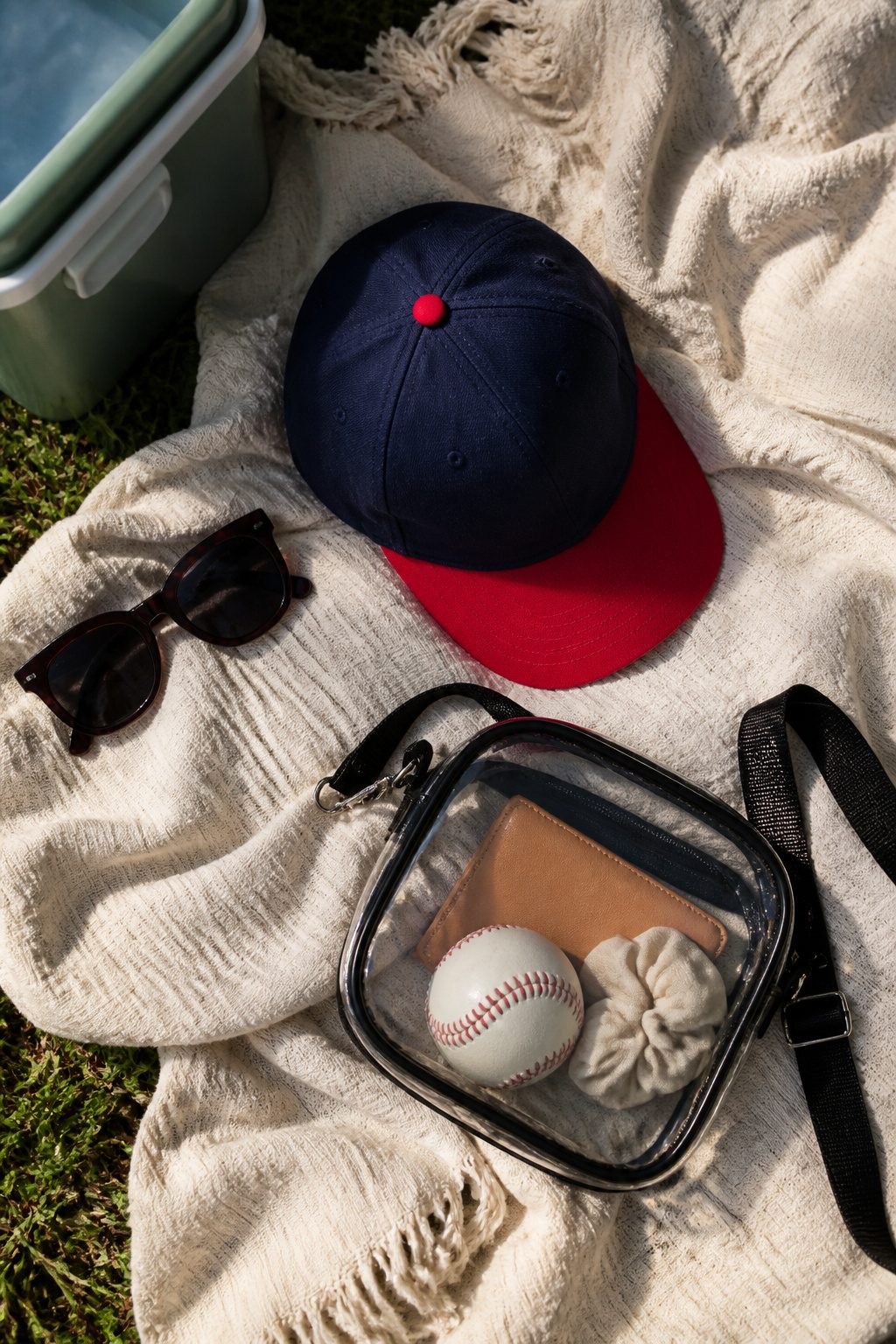 Information image highlighting essential baseball game accessories.