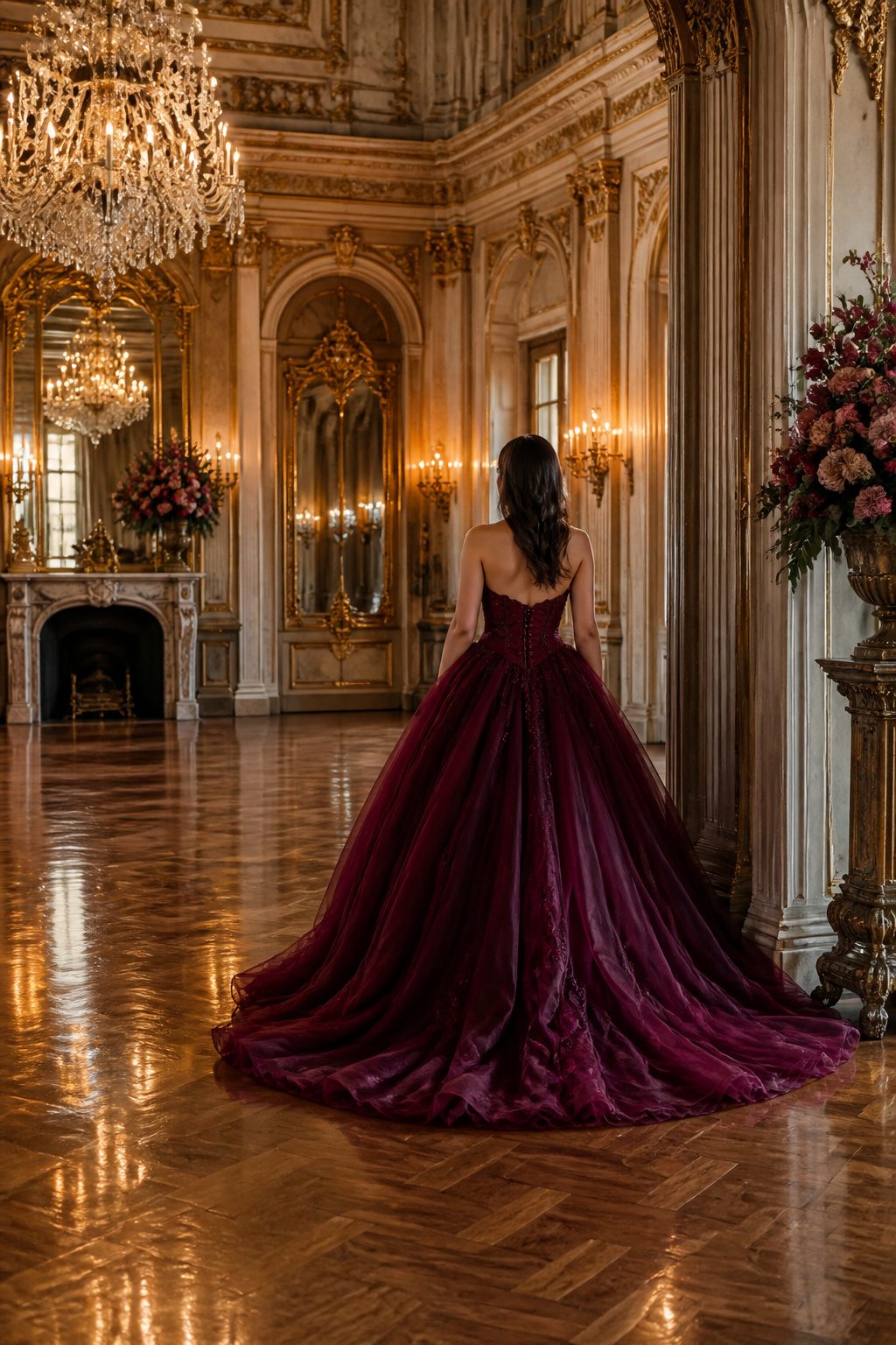Elegant Prom Dresses 2026: 7 Styles for Any Formal Night 3 A ball gown with a fitted bodice and a full tulle skirt.