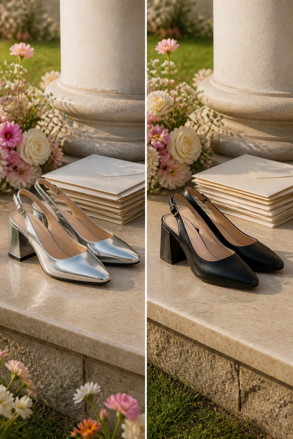 What to Wear to a Graduation Ceremony: 8 Outfit Ideas for 2026 5 A pair of block heels suitable for a graduation event.