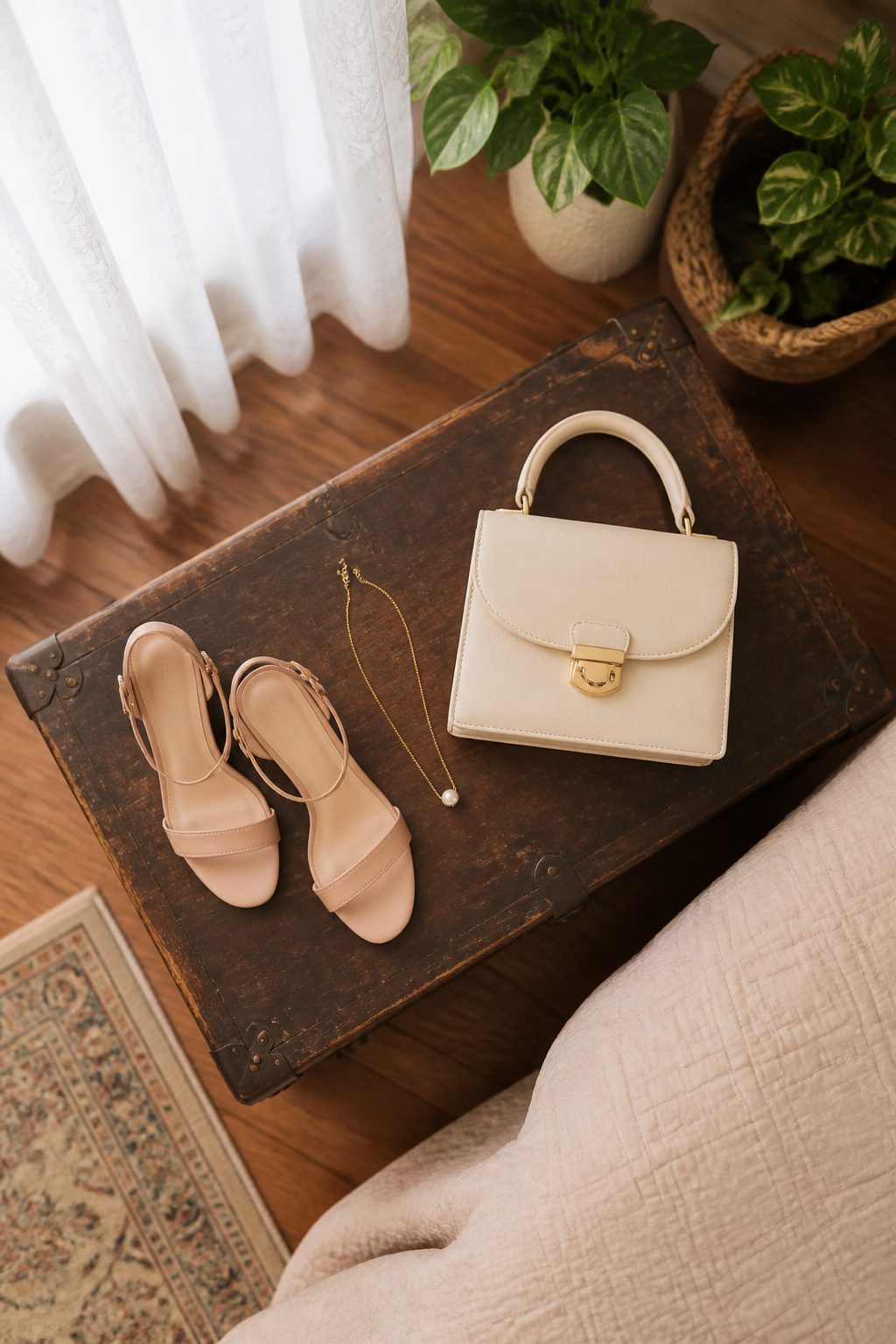 Valentine's Day Outfits & Clothing Ideas for 2026 21 Accessories including jewelry and handbags displayed on a table.