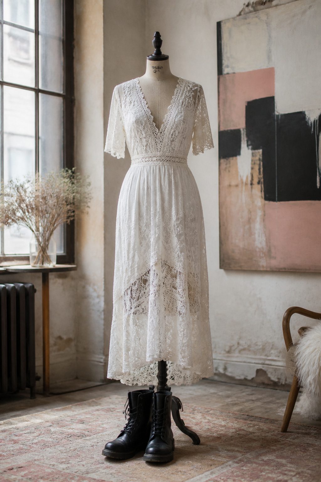 Valentine's Day Outfits & Clothing Ideas for 2026 12 White dress displayed on a hanger.
