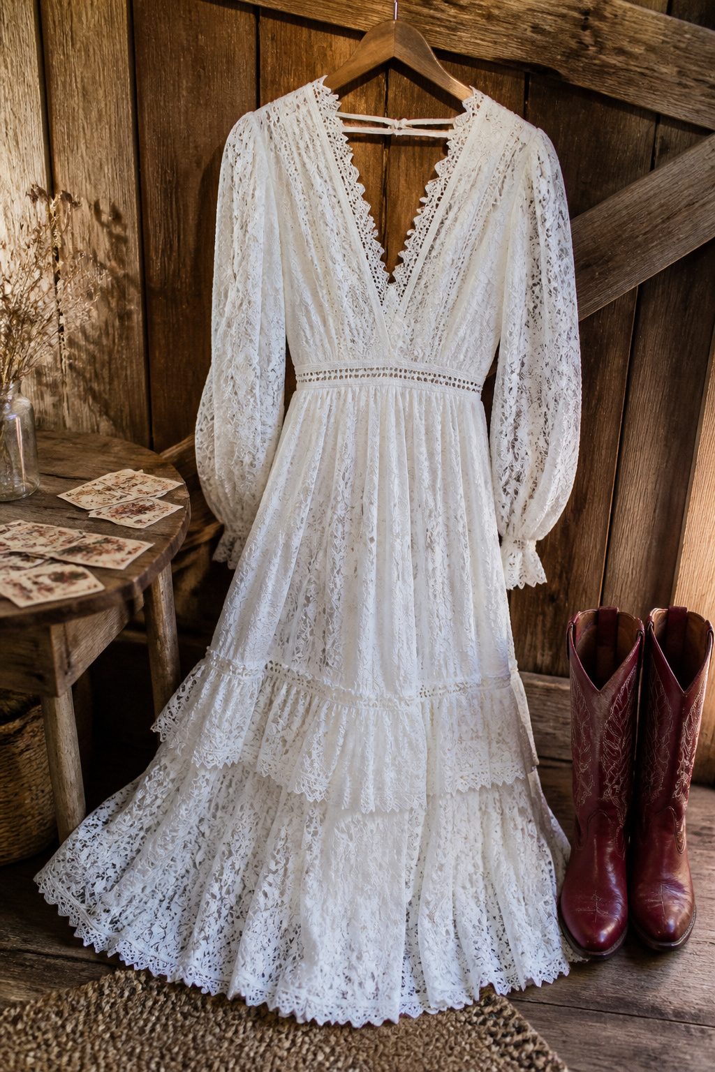 Valentine's Day Outfits & Clothing Ideas for 2026 20 White dress with floral details displayed on a hanger.